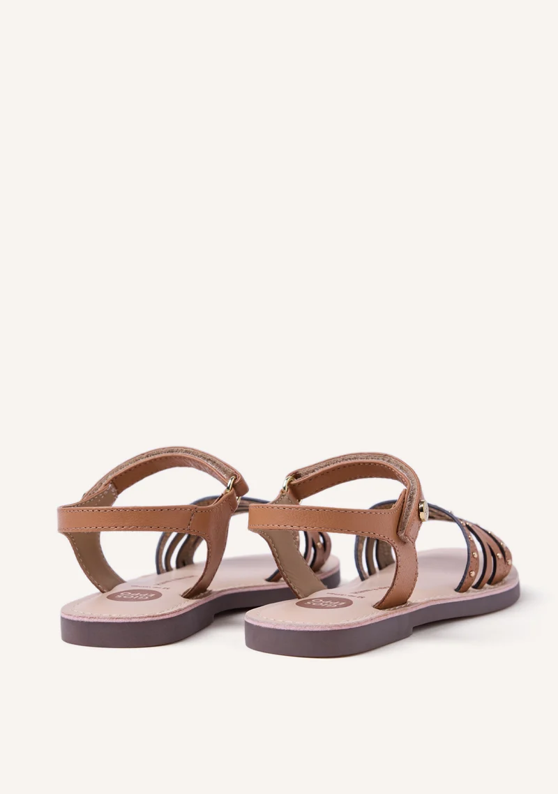 STUDDED LEATHER SANDALS YSTAD