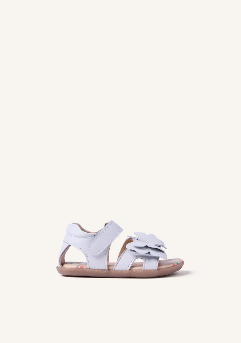 GIOSEPPO BAREFOOT - LEATHER SANDALS WITH BUTTERFLY NANDI
