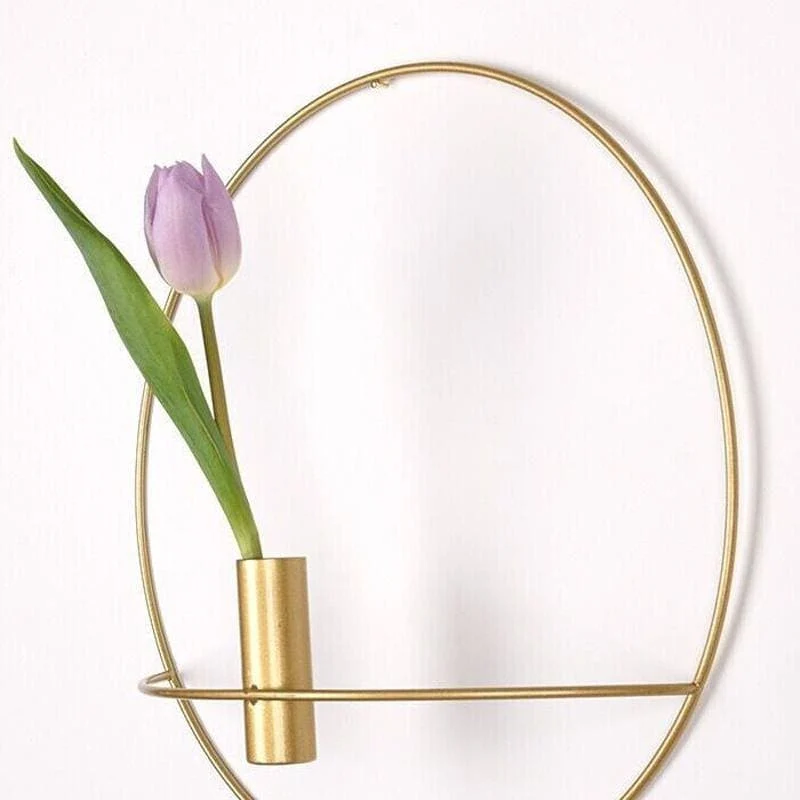 Pot de FleursMural Fer Forgé Design