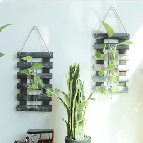 Cache Pot Mural Paleta Bois