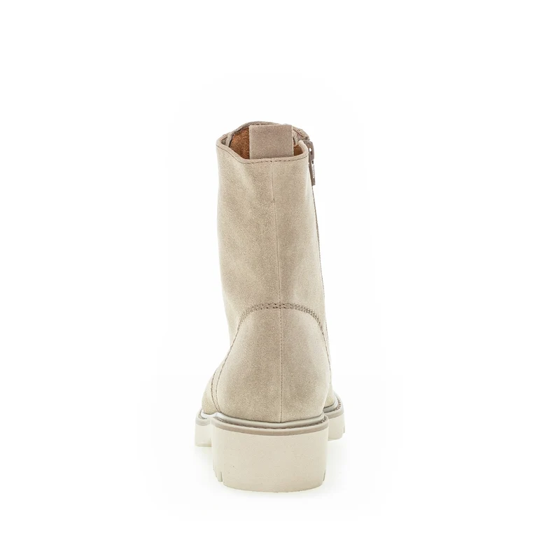 Bottines beiges en suède