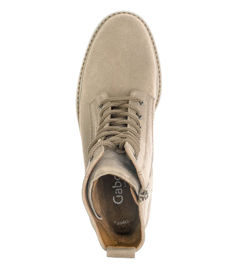 Bottines beiges en suède