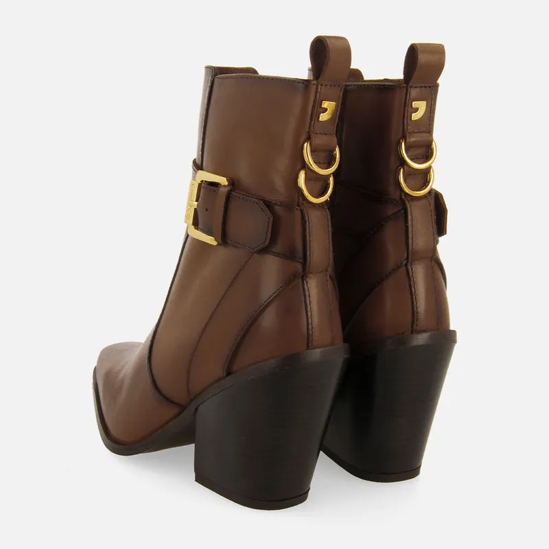 COWBOY LEATHER BOOTS WITH HEEL SANDVED