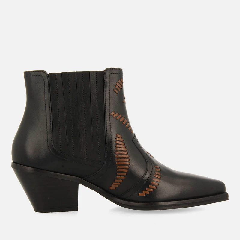 COWBOY BOOTS EMBROIDERED LEATHER SIKLOS