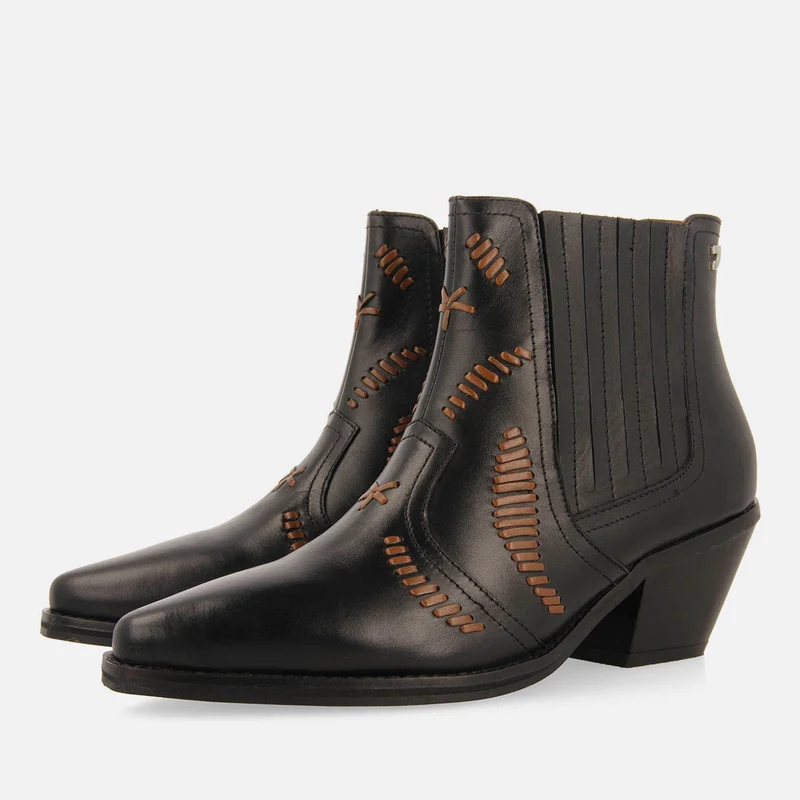 COWBOY BOOTS EMBROIDERED LEATHER SIKLOS