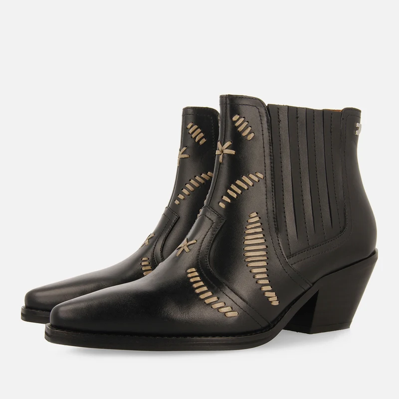 COWBOY BOOTS EMBROIDERED LEATHER SIKLOS