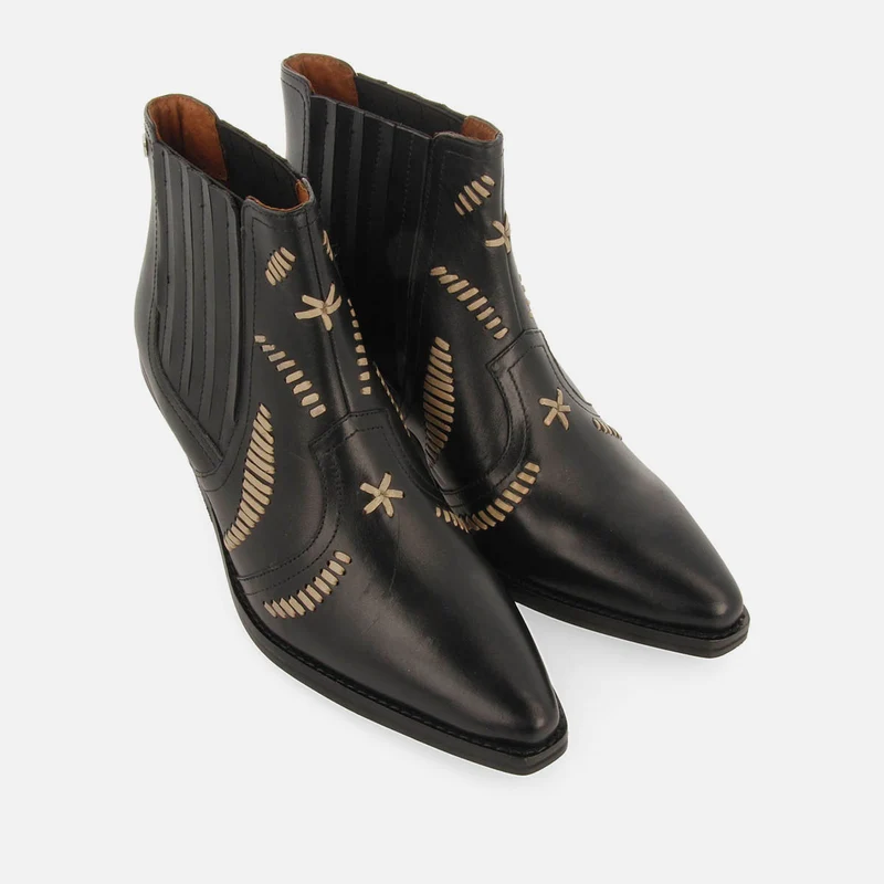 COWBOY BOOTS EMBROIDERED LEATHER SIKLOS