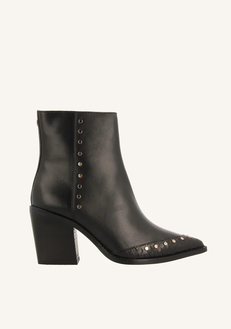COWBOY BOOTS WITH HEEL IN LEATHER MAISSAU