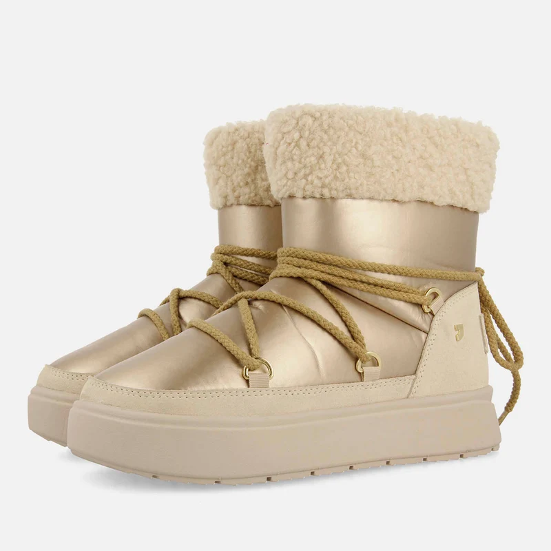 METALLIC APRÈS SKI BOOTS WITH SHEARLING WOLCOTT