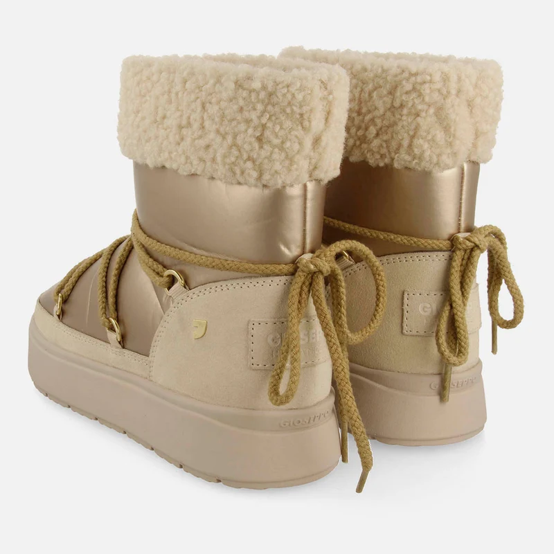 METALLIC APRÈS SKI BOOTS WITH SHEARLING WOLCOTT