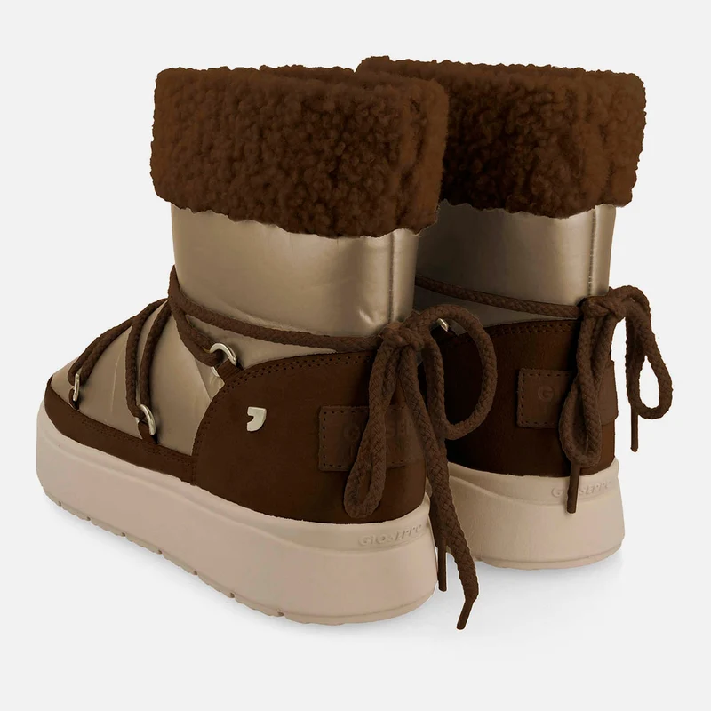METALLIC APRÈS SKI BOOTS WITH SHEARLING WOLCOTT