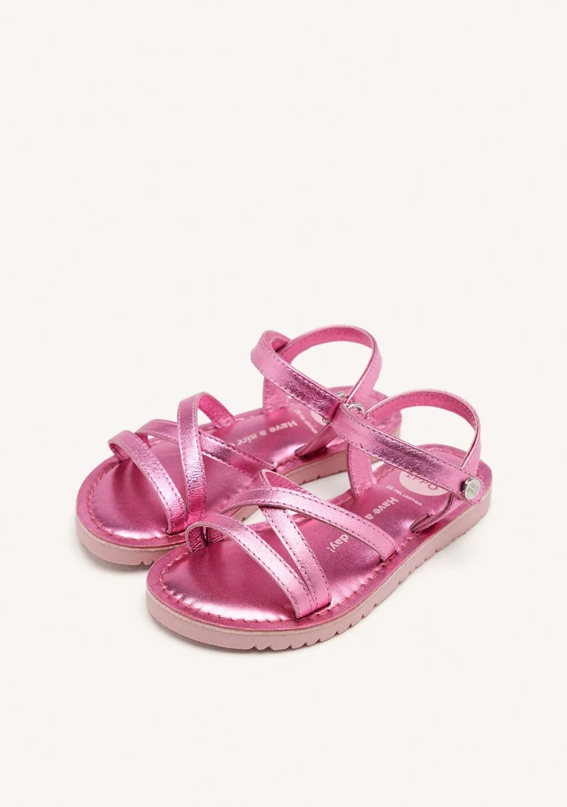 LEATHER STRAP SANDALS TOLLAND