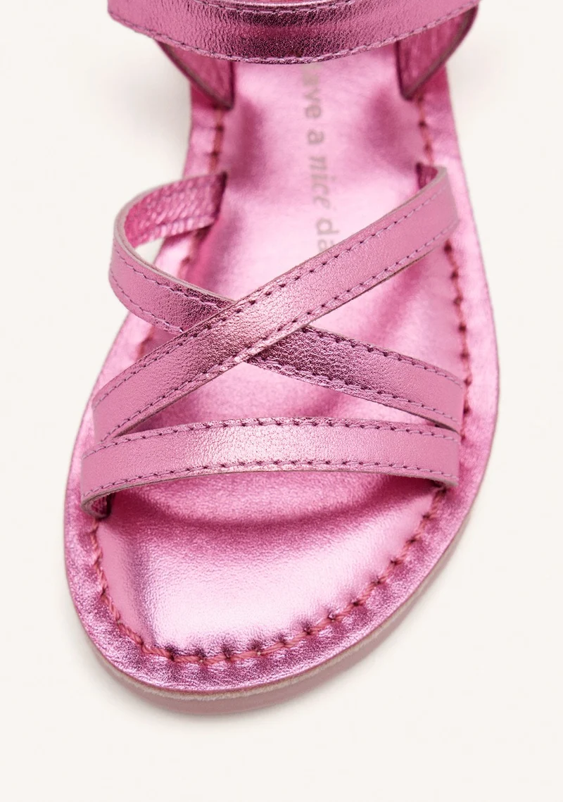 LEATHER STRAP SANDALS TOLLAND