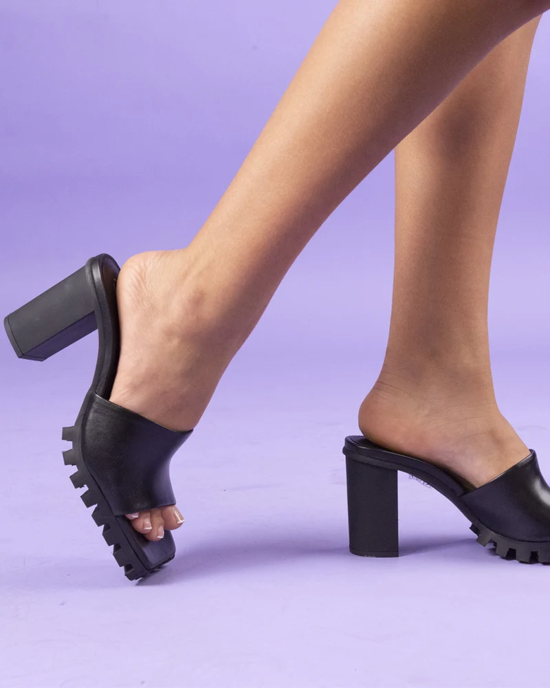 Narda Black Leather