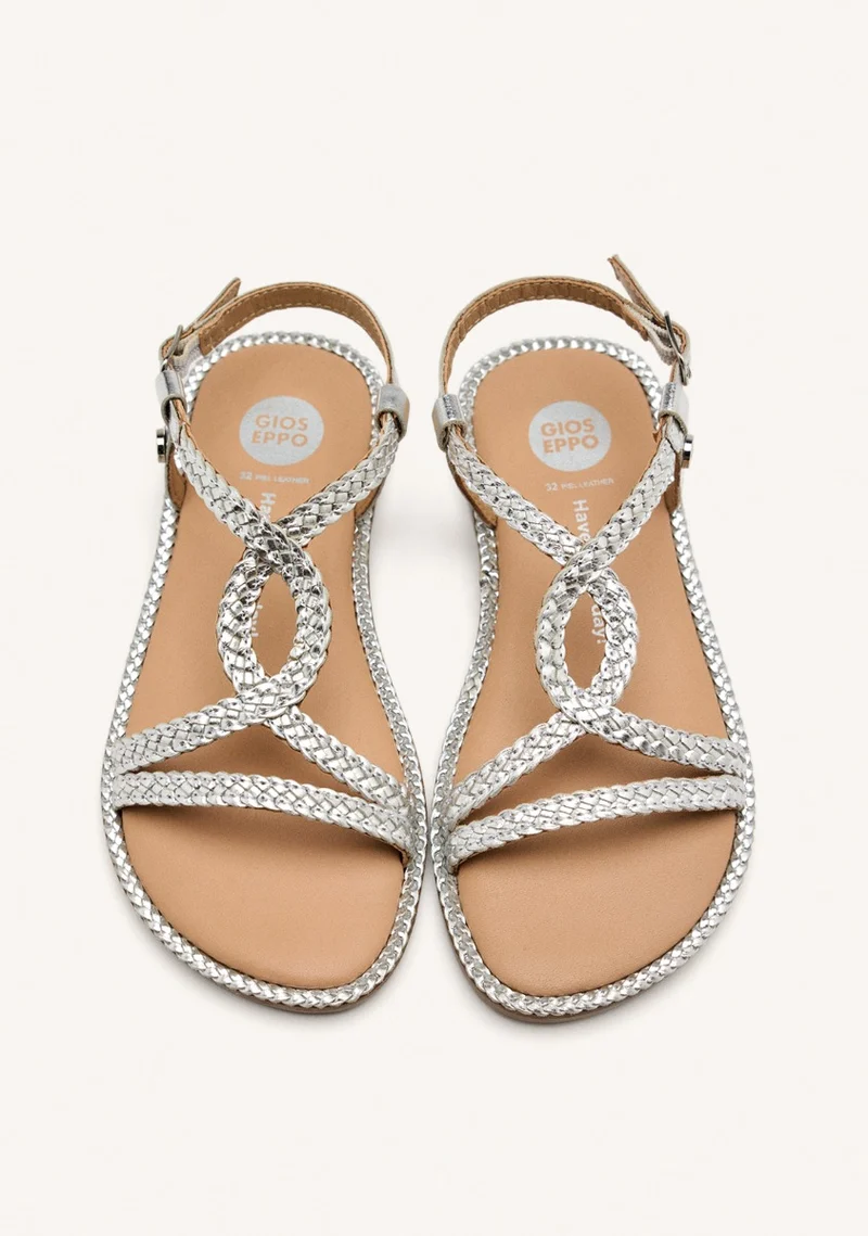 BRAIDED LEATHER SANDALS SUFFIELD
