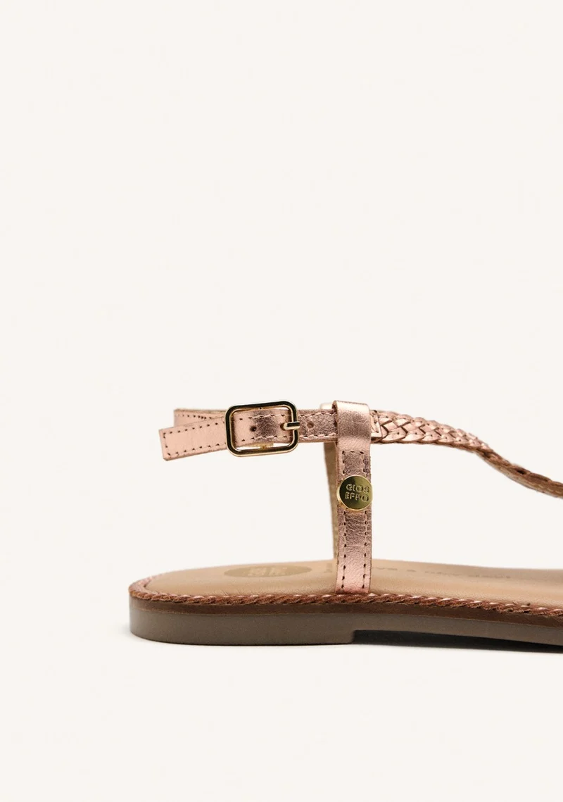 BRAIDED LEATHER SANDALS SUFFIELD