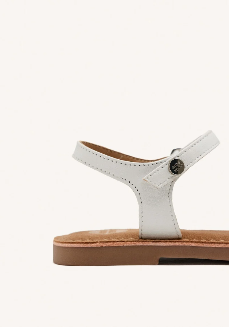 LEATHER FLOWER SANDALS BEECHER