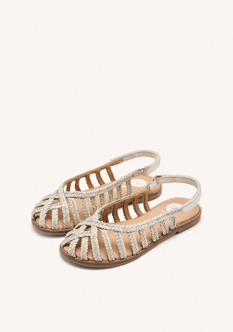 BRAIDED LEATHER CLOSED SANDALS SIMSBURY