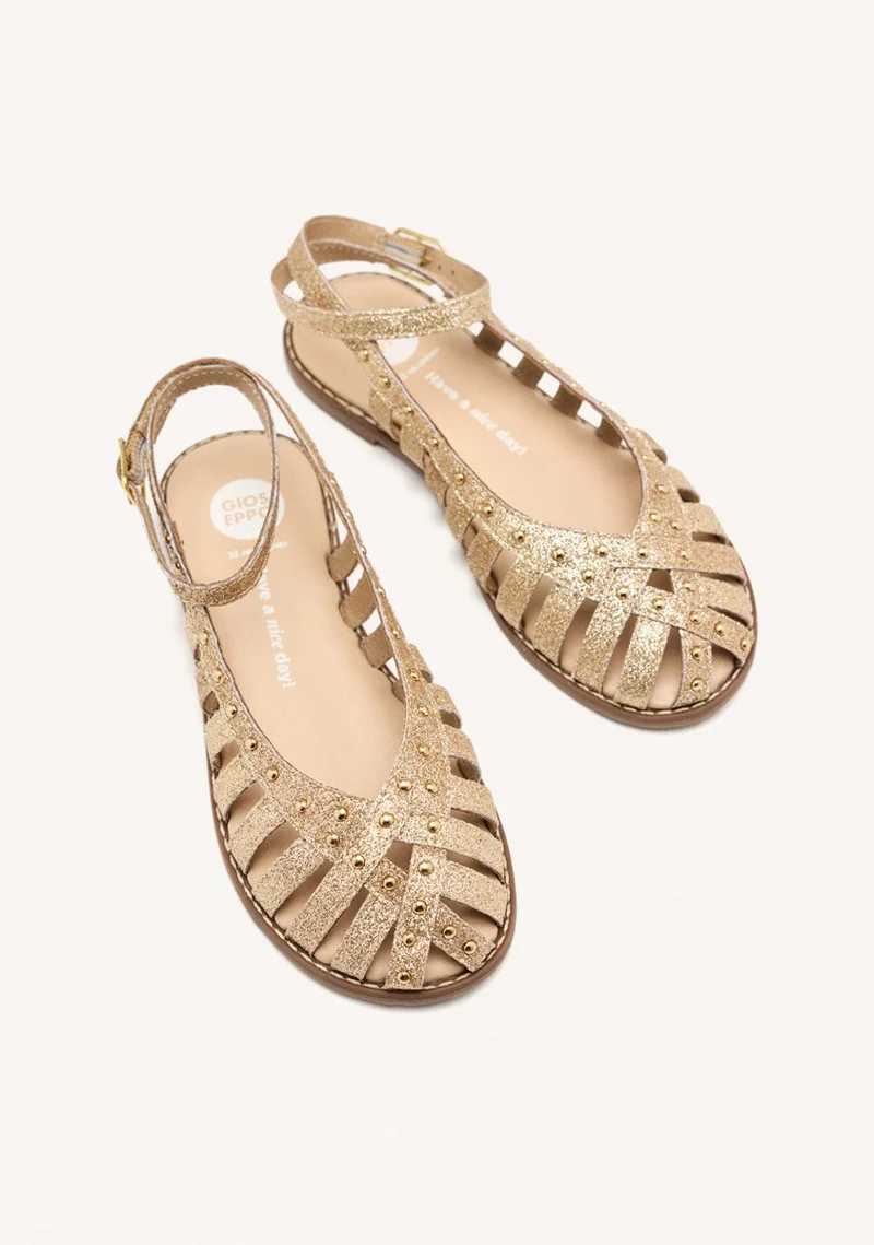 LEATHER SHINE CLOSED SANDALS BLANCHARD