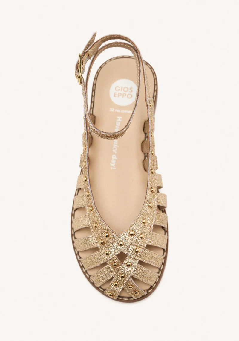 LEATHER SHINE CLOSED SANDALS BLANCHARD