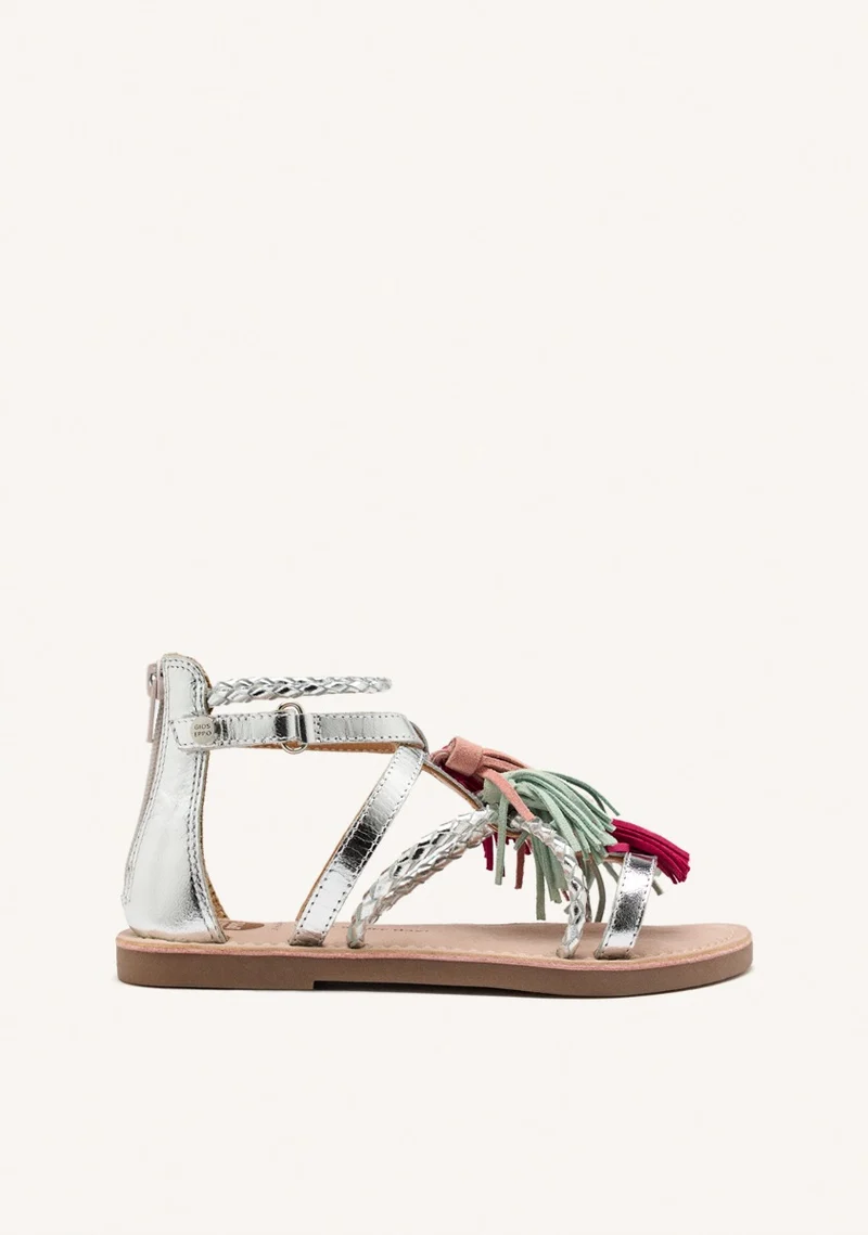 LEATHER FRINGE SANDALS JANESVILLE