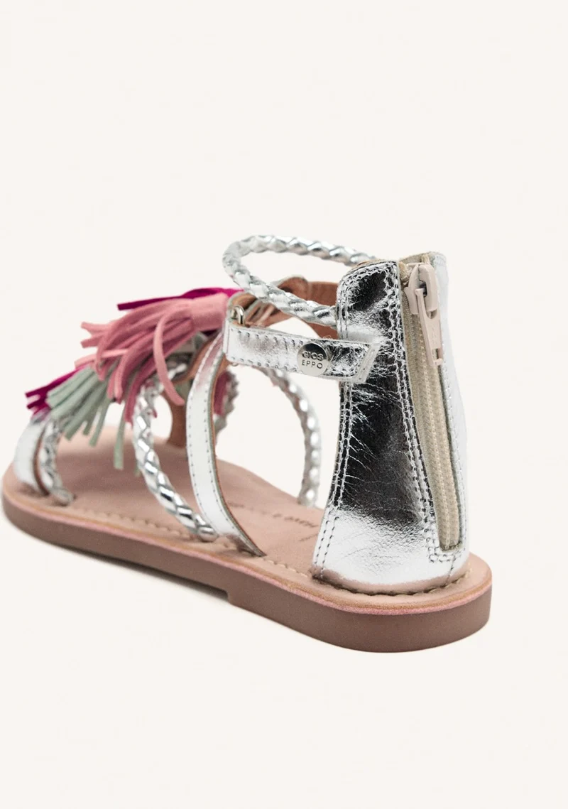 LEATHER FRINGE SANDALS JANESVILLE