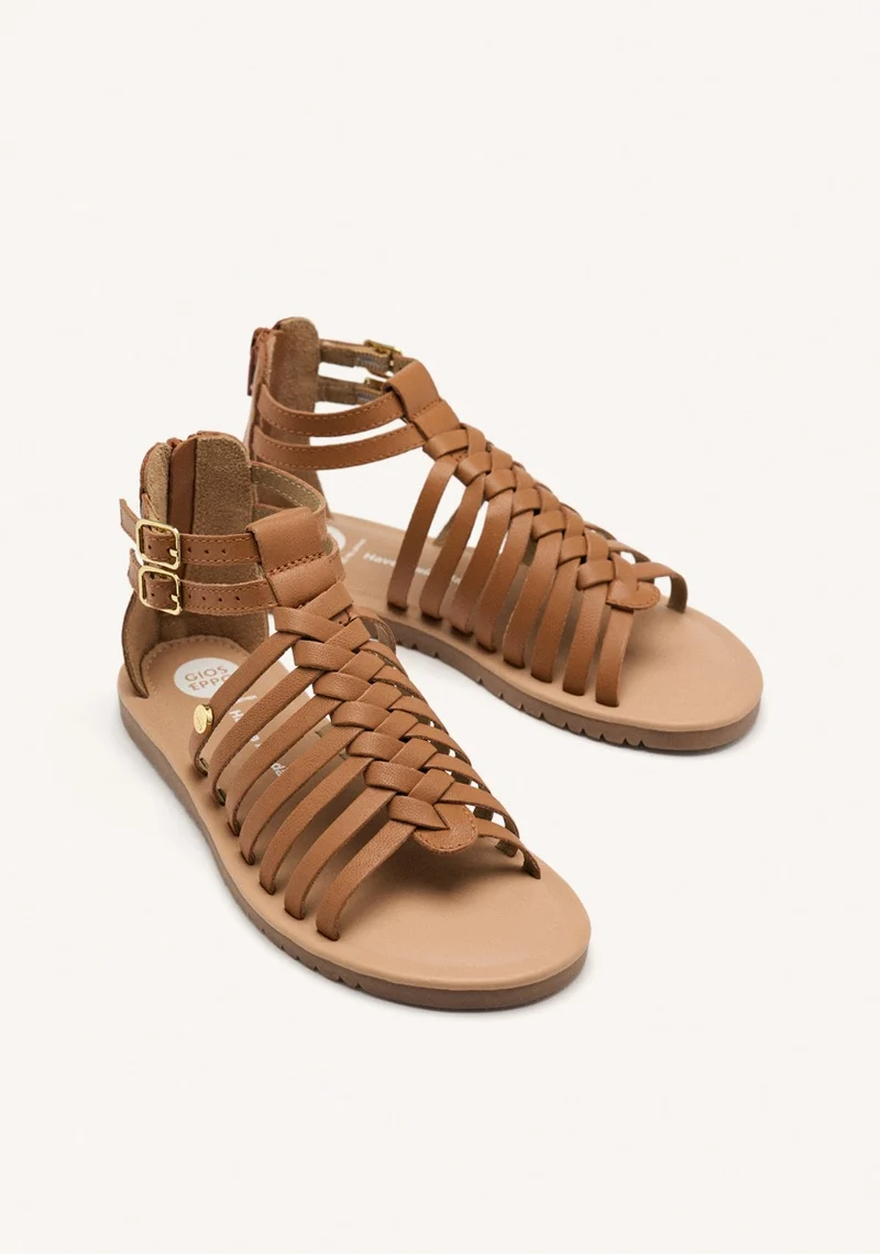 LEATHER ROMAN SANDALS ONALASKA