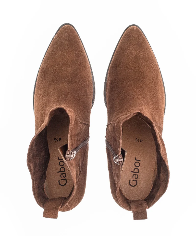 Bottines marron en velours