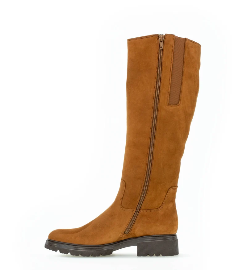 Bottes marron en nubuck
