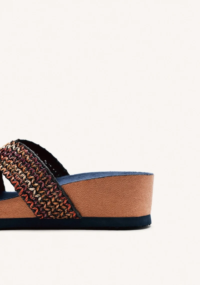 WEDGE RAFFIA SANDALS PACIFIC