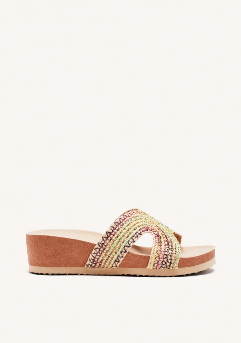 WEDGE RAFFIA SANDALS PACIFIC