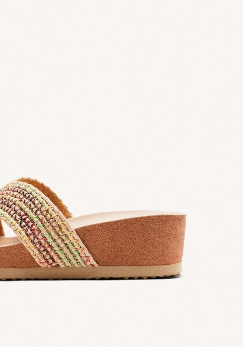 WEDGE RAFFIA SANDALS PACIFIC