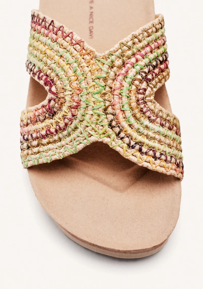 WEDGE RAFFIA SANDALS PACIFIC