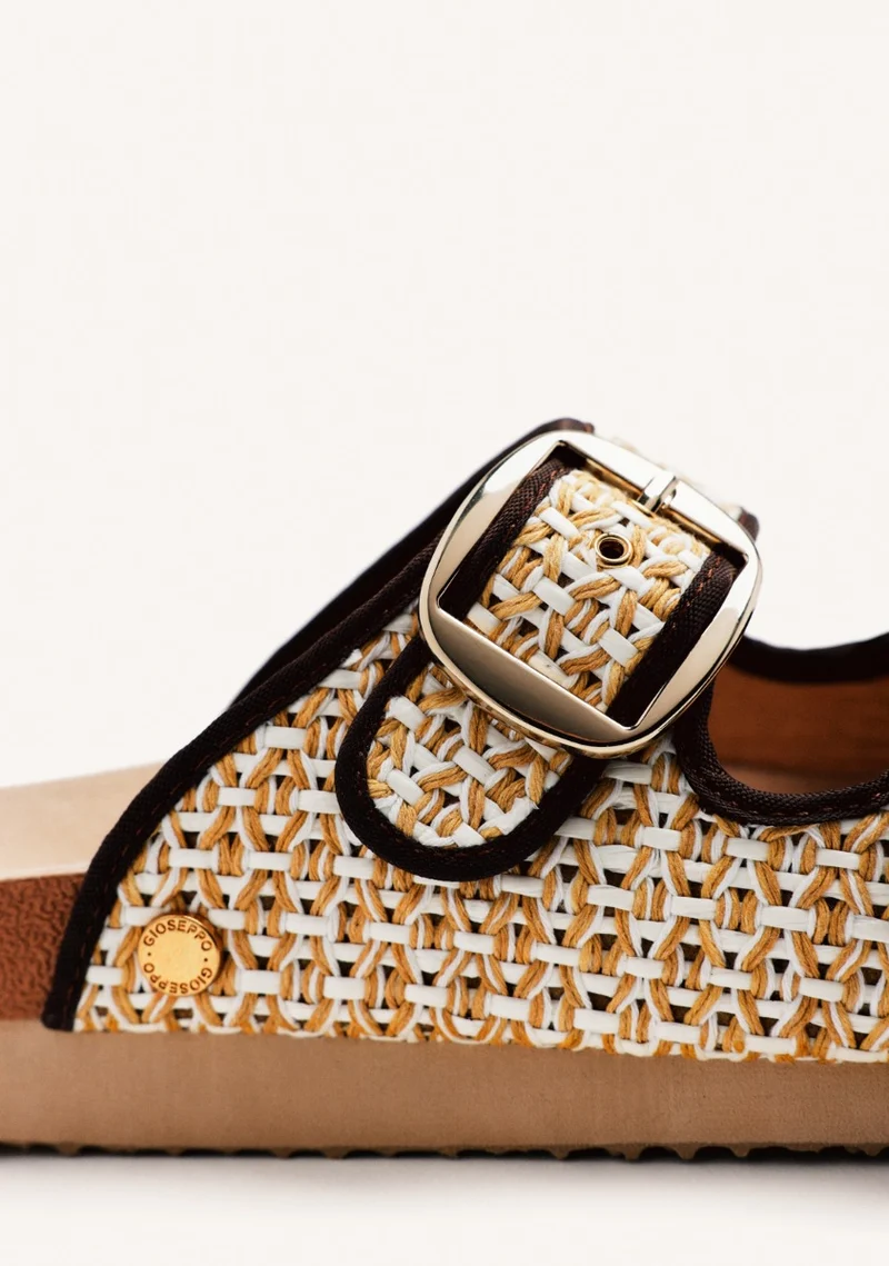 RAFFIA SANDALS WITH BUCKLES PERSHING