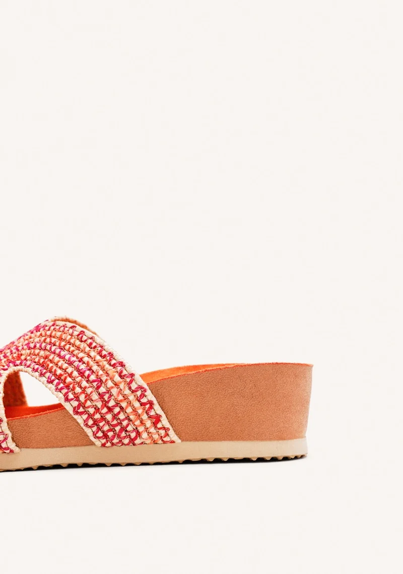 WEDGE RAFFIA SANDALS PACIFIC