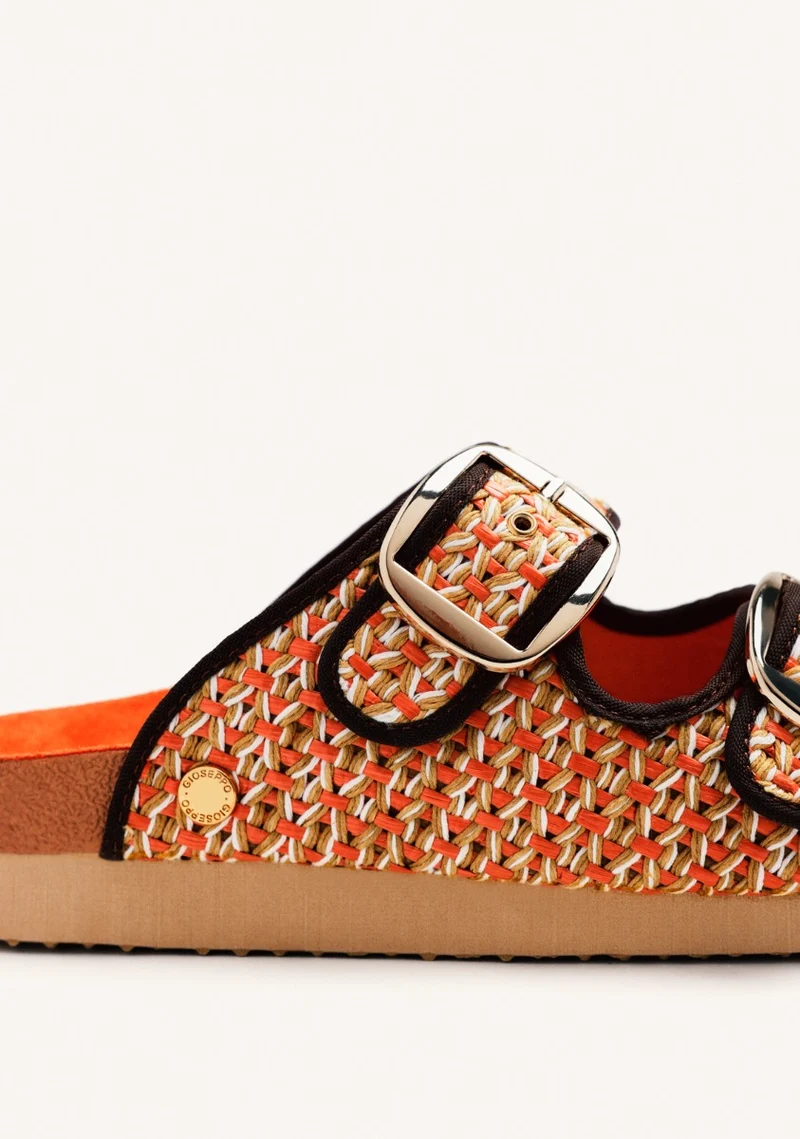 RAFFIA SANDALS WITH BUCKLES PERSHING