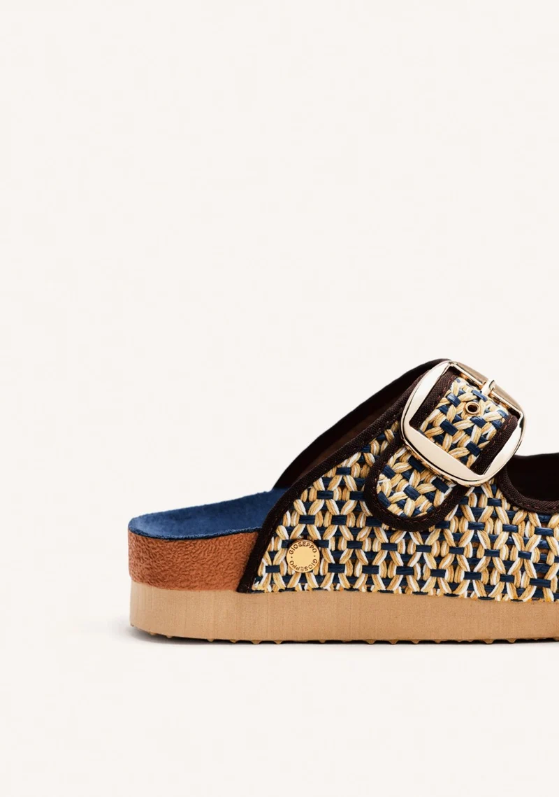 RAFFIA SANDALS WITH BUCKLES PERSHING