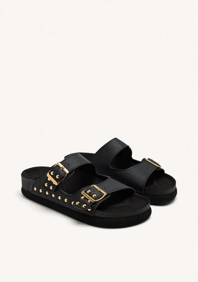 STUDDED AND BUCKLED SANDALS TALMADGE