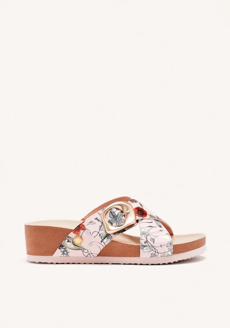 WEDGE FLOWER SANDALS UXBRIDGE