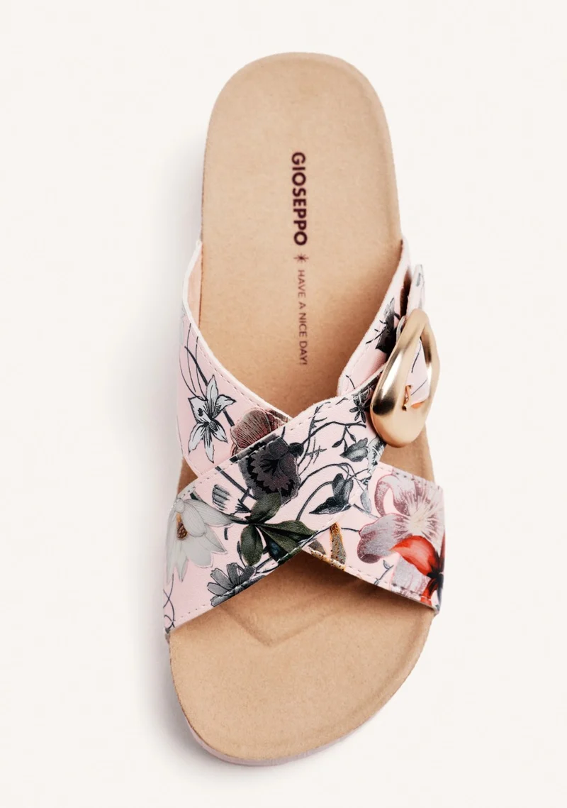 WEDGE FLOWER SANDALS UXBRIDGE