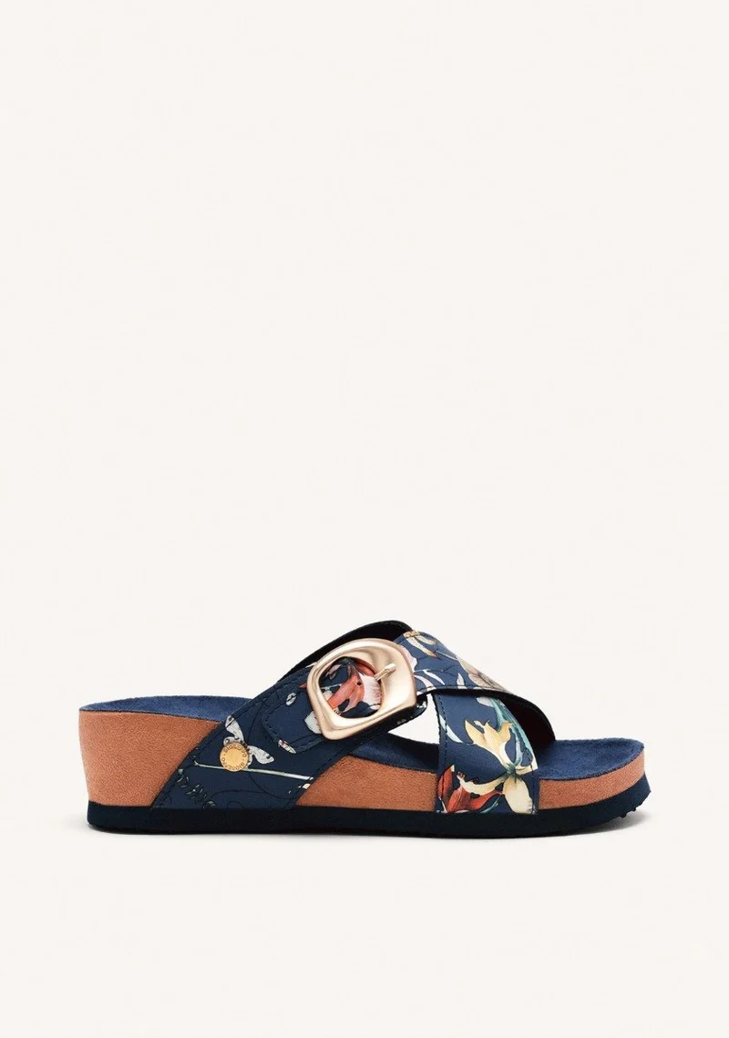 WEDGE FLOWER SANDALS UXBRIDGE