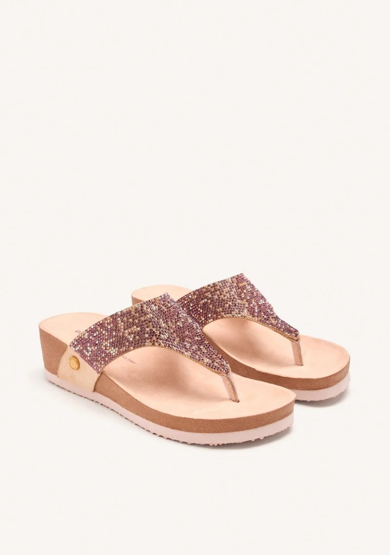 WEDGE SHINE SANDALS STODDARD