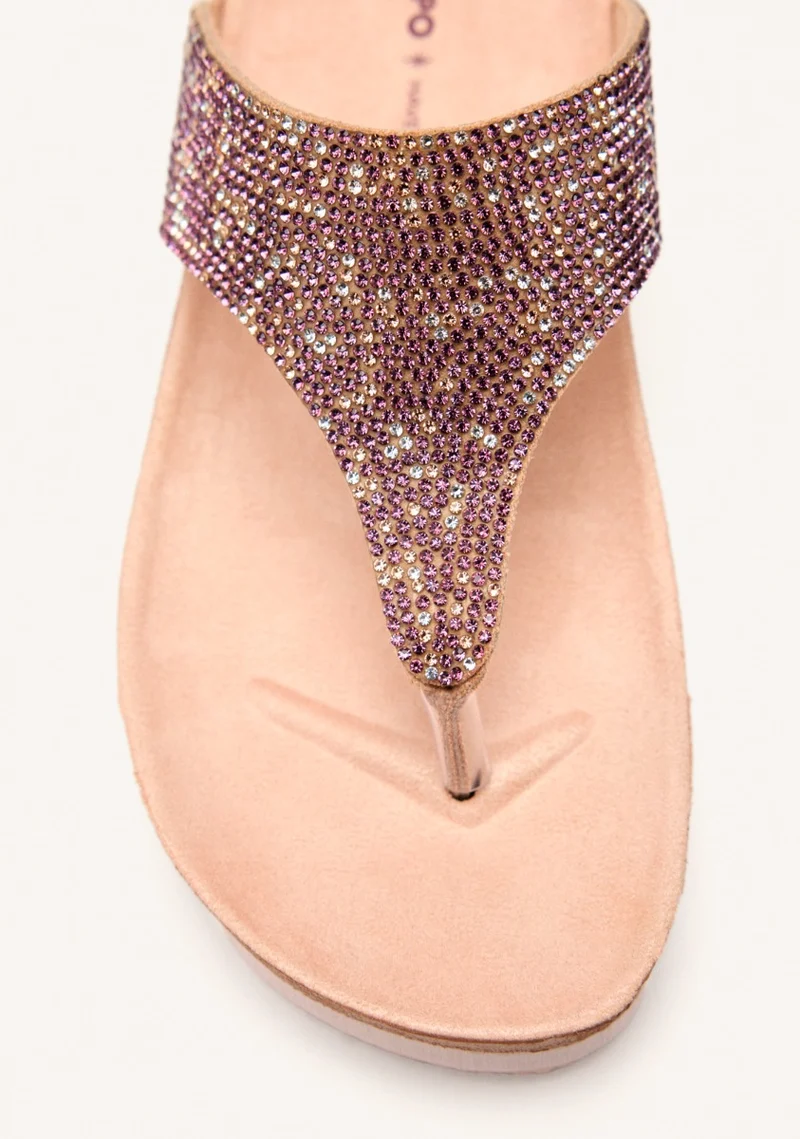 WEDGE SHINE SANDALS STODDARD