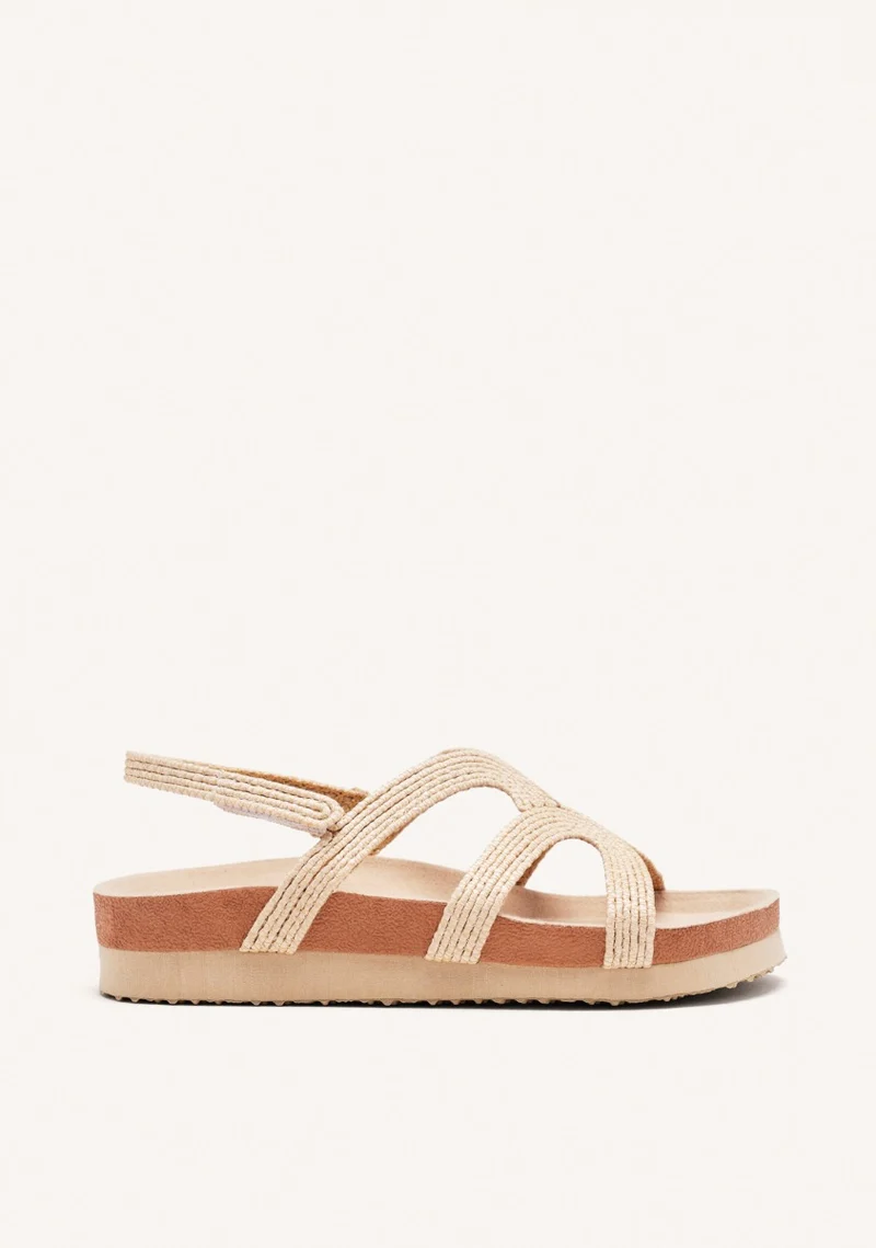 RAFFIA SANDALS TOPSFIELD