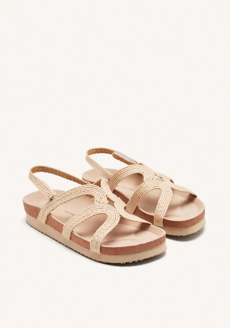 RAFFIA SANDALS TOPSFIELD