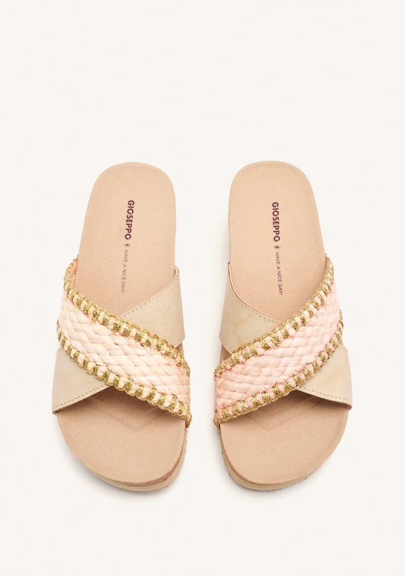 BRAIDED WEDGE SANDALS OMA
