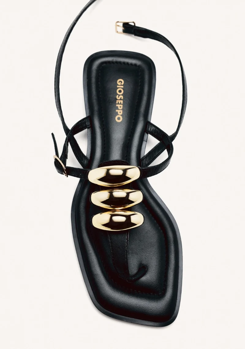 GREEK SANDALS LEATHER JEWELS RESEBURG