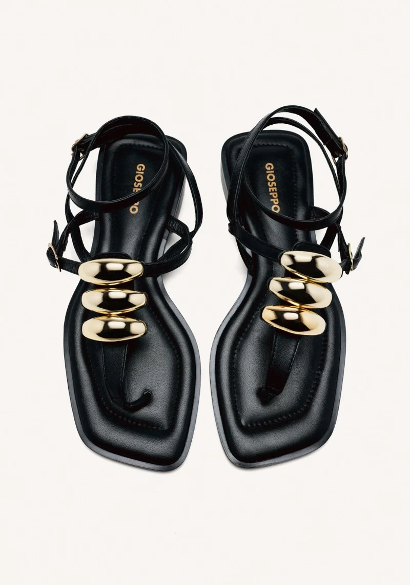 GREEK SANDALS LEATHER JEWELS RESEBURG