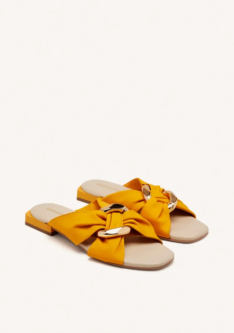 JEWEL LEATHER FLAT SANDALS KILLINGLY