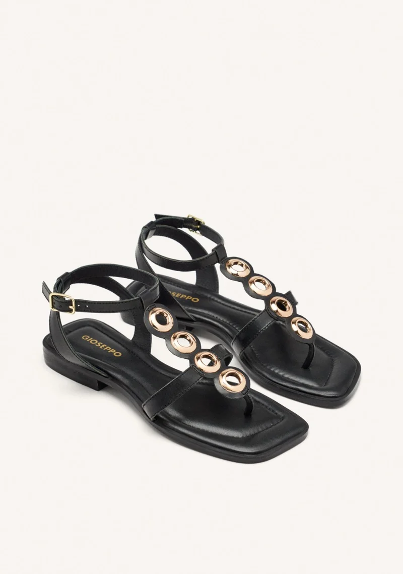 GREEK SANDALS LEATHER JEWELS EPPING